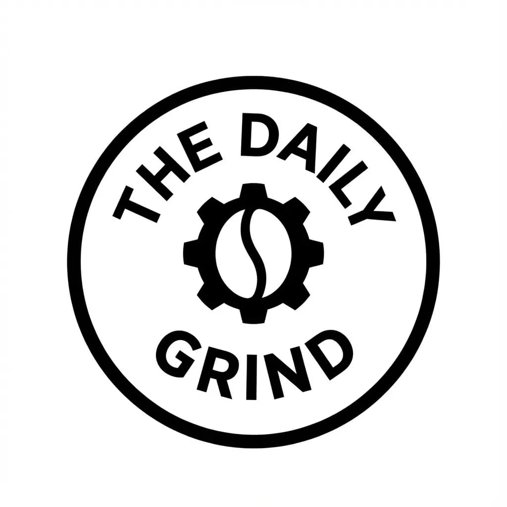 Логотип кофейни с надписью The Daily Grind, пример из документации Gemini